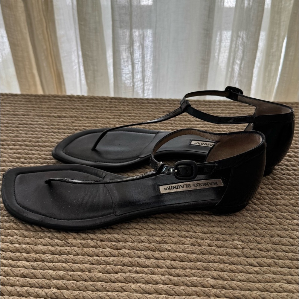Manolo Blahnik Black Sandals